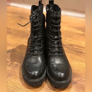 Tahari Black Army Boots size 7.5